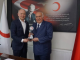 Kızılay Bursa Şubesi'nde 40 yıl başkanlık yapan İbrahim Dokunmazer yeni başkan Davut Gürkan'ı ziyaret etti - Ahmet Emin Yilmaz
