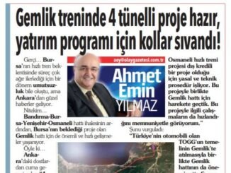 Umut veren ifade: Gemlik treni programa girecek gibi gözüküyor - Ahmet Emin Yilmaz