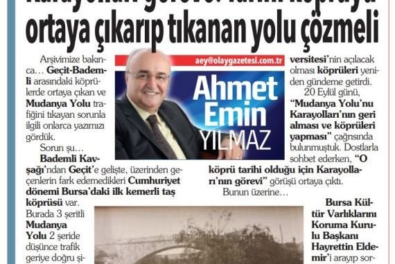 Geçit’teki tarihi köprü de 3 şeride çıkıyor… Metro inşaatıyla gelen şans - Ahmet Emin Yilmaz