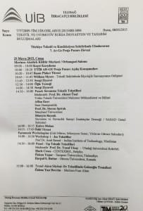 MERİNOS SEMPOZYUM PROGRAMI