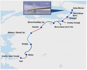 1. YAZI İÇİN OTOYOL GÜZERGAH