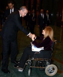 CUMHURBAŞKANI RECEP TAYYİP ERDOĞAN VE AK PARTİ BURSA MİLLETVEKİLİ BENNUR KARABURUN