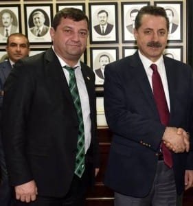3 OSMANGAZİ ZİRAAT ODASI BAŞKANI HAKAN EKİM VE BAKAN FARUK ÇELİK