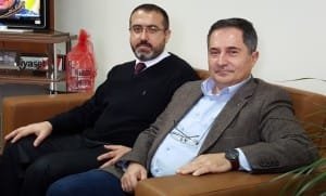 KENT KÜLTÜRÜ DERNEĞİ BAŞKANI MUTLU ÇINAR VE BAŞKAN YARDIMCISI KAMİL GORAL