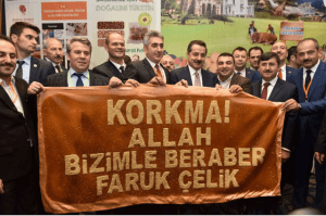 5 FARUK ÇELİK SEÇİM KLİBİ SLOGANI HALI