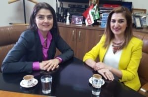 ARABULUCULAR DERNEĞİ BAŞKANI GONCA GÜLÇİN ÖNER VE EMİNE TUBA SATIŞ