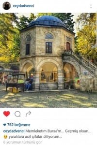 CEYDA DÜVENCİ SOSYAL MEDYA PAYLAŞIMI, ULUCAMİ CANLI BOMNBA