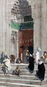 OSMAN HAMDİ BEY YEŞİL CAMİ ÖNÜ TABLOSU