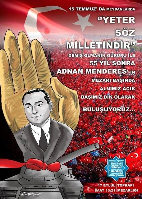 ADNAN MENDERES ANMA TÖRENİ AFİŞİ