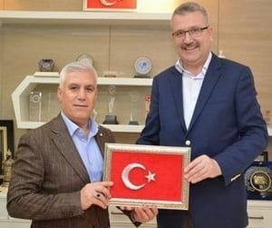 KARACABEY BELEDİYE BAŞKANI ALİ ÖZKAN VE NİLÜFER BELEDİYE BAŞKANI MUSTAFA BOZBEY
