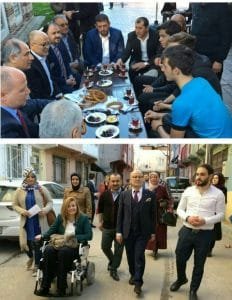 SİYASET SOKAKTA BENNUR KARABURUN VE EFKAN ALA OSMANGAZİ ÇALIŞMALARI