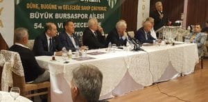 BURSASPOR VEDA, VEFA, BİRLİK GÜNÜ TOPLANTISI İDRİS SEVİNÇ, ALİ AY
