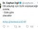 CEYHUN İRGİL TWETTER MESAJI