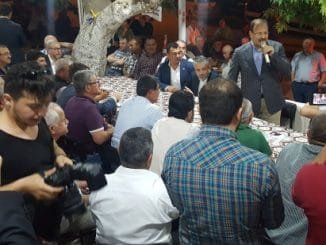 MUDANYA ÇAĞRIŞAN BAŞBAKAN YARDIMCISI HAKAN ÇAVUŞOĞLU GECE YARISI SEÇİM ÇALIŞMASI