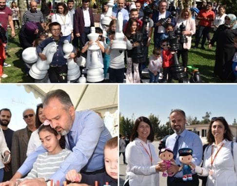 BÜYÜKŞEHİR BELEDİYE BAŞKANI ALİNUR AKTAŞ ÇOCUK YETENEK ŞENLİĞİNDE