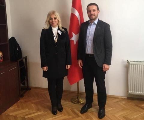 AK PARTİ BURSA MİLLETVEKİLİ AHMET KILIÇ VE ÜSKÜP BÜYÜKELÇİSİ TÜLİN ERKAL KARA