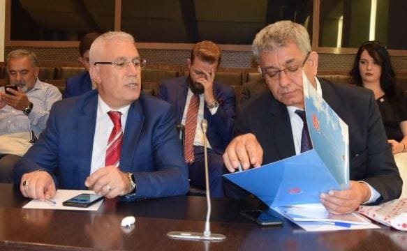 CHP İL BAŞKANI HÜSEYİN AKKUŞ VE NİLÜFER BELEDİYE BAŞKANI MUSTAFA BOZBEY 1