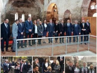 MAKEDONYA CUMHURBAŞKANI GJORGE IVANOV İZNİK GEZİSİ ÜSKÜP BÜYÜKELÇİSİ TÜLİN KARA