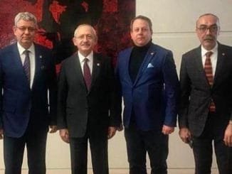 CHP İL BAŞKANI HÜSEYİN AKKUŞ İL BAŞKANLIK DİVANI VE İLÇE BAŞKANLARI CHP GENEL BAŞKANI KEMAL KILIÇDAROĞLU İLE