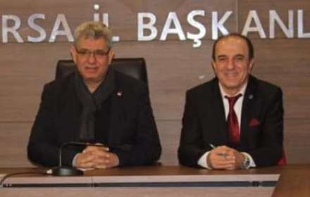 CHP İL BAŞKANI HÜSEYİN AKKUŞ VE İYİ PARTİ İL BAŞKANI DR. YAHYA BAHADIR CHP İL BAŞKANI HÜSEYİN AKKUŞ VE İYİ PARTİ İL BAŞKANI DR. YAHYA BAHADIR
