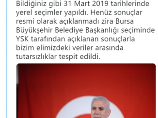 MUSTAFA BOZBEY SEÇİM SONUCU İTİRAZ SOSYAL MEDYA DUYURUSU