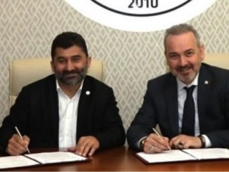 BTÜ REKTÖRÜ PROF. DR. ARİF KARADEMİR VE ROBODER BAŞKANI GÜREL YILMAZ