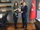 HAKAN ÇAVUŞOĞLU VE HOLLANDA ANKARA BÜYÜKELÇİSİ MARJANNE DE KWAASTENİET
