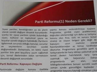 CHP PARTİ REFORMU RAPORU PROF. DR. SENCER AYATA