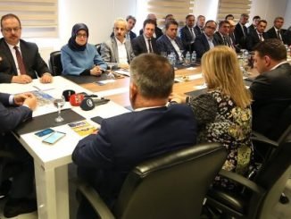 ULAŞTIRMA BAKANI CAHİT TUTHAN TOPLANTISI VE BURSA VALİSİ YAKUP CANBOLAT