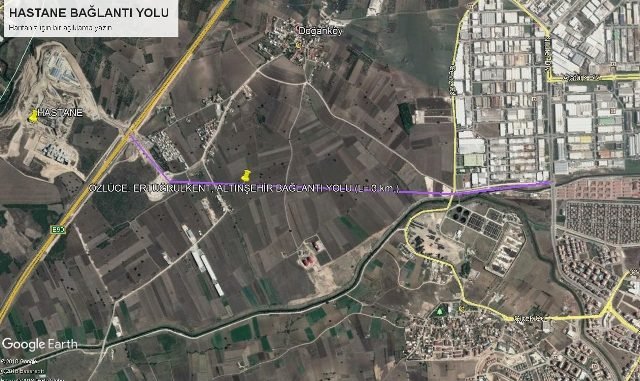 EHİR HASTANESİ İÇİN ALTINŞEHİR ERTUĞRULKENT ÖZLÜCE BAĞLANTI YOLU EHİR HASTANESİ İÇİN ALTINŞEHİR ERTUĞRULKENT ÖZLÜCE BAĞLANTI YOLU