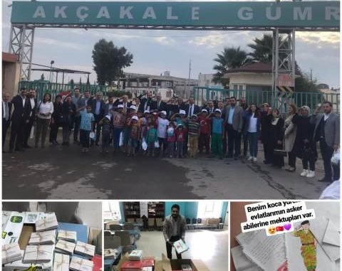 TÜGVA YILDIRIM ADNAN KURTULUŞ VE YÖNETİMİ ÇOCUKLARDAN MEHMETÇİĞE MEKTUP VE HEDİYE