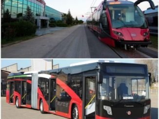 BÜKREŞ CADDELERİNE DURMAZLAR TRAMVAY ROMA CADDELERİNE KARSAN OTOBÜS