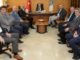ZAFER IŞIK MEHMET UĞUR SERTASLAN BEKİR AYDIN REKTÖR PROF DR AHMET SAİM KILAVUZ ZİYARETİ