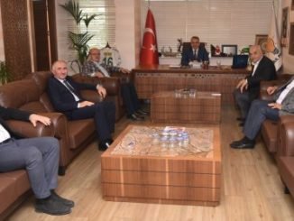 ESKİ BELEDİYE BAŞKANLARI İRFAN TATLIOĞLU OSMAN SARGIN NEŞET ÇAĞLAYAN HASAN TAŞ AYHAN SALMAN ZİYARETİ