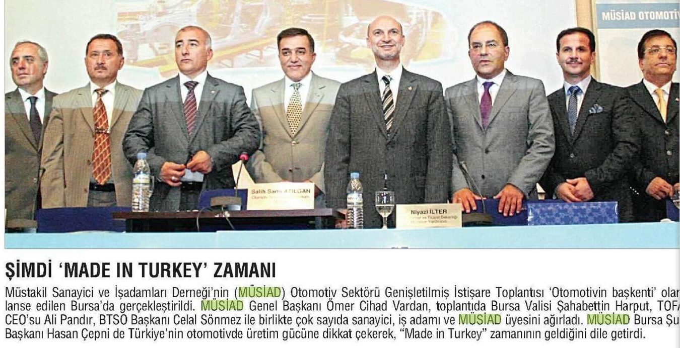 9 YILLIK MADE IN TURKEY SLOGANI MÜSİAD HASAN ÇEPNİ YERLİ OTOMOBİL