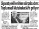 TOPLUMSAL MUTABAKAT AFFI YAZI KUPÜRÜ