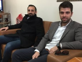 BTÜ TEKNOLOJİ TRANSFER OFİSİ MÜDÜR YARDIMCISI DR CİHAN KABOĞLU VE FURKAN ÖZYİĞİT