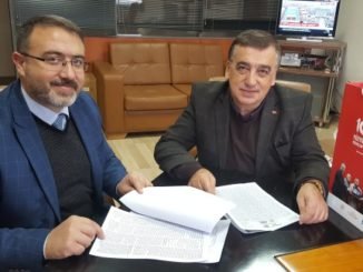 KENT KÜLTÜRÜ DERNEĞİ BAŞKANI MUTLU ÇINAR VE BAŞKAN YARDIMCISI YUNUS AYDIN