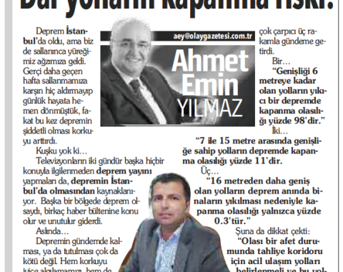 DEPREMDE YOLLAR M TÖZÜN BİNGÖL UYARILARI