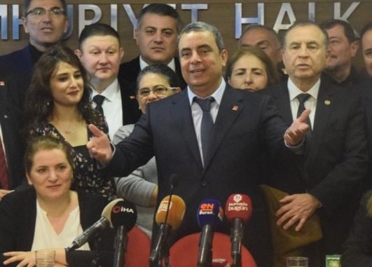 CHP İL BAŞKANI İSMET KARACA VE KEMAL DEMİREL