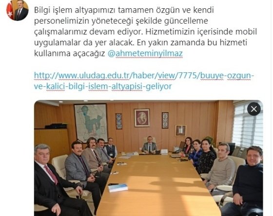 BURSA ULUDAĞ ÜNİVERSİTESİ REKTÖRÜA PROF DR AHMET SAİM KILAVUZ TWİTTER PAYLAŞIMI BURSA ULUDAĞ ÜNİVERSİTESİ REKTÖRÜA PROF DR AHMET SAİM KILAVUZ TWİTTER PAYLAŞIMI