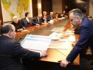 YAZI İÇİN SANAYİ VE TEKNOLOJİ BAKANI MUSTAFA VARANK BÜYÜKŞEHİR BELEDİYE BAŞKANI ALİNUR AKTAŞ BURSA SANAYİ SUNUMU