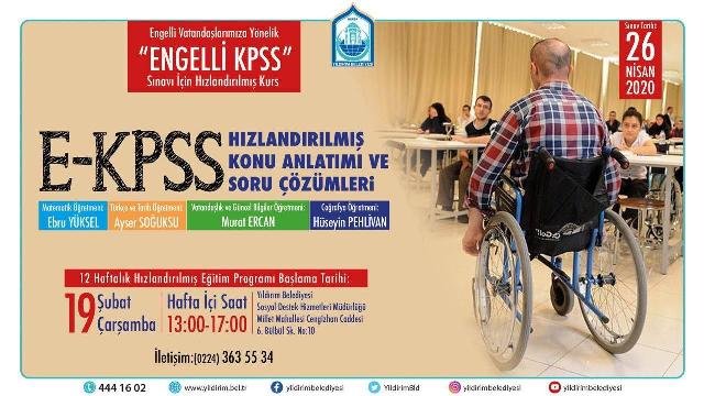 ENGELLİLER İÇİN KPSS KURSU YILDIRIM BELEDİYESİ ENGELLİLER İÇİN KPSS KURSU YILDIRIM BELEDİYESİ