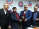 TDK GENEL BAŞKANI ERCAN YAKUT DR YALÇIN KOÇAK PLAKET