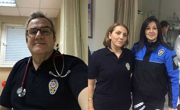 DR AHMET GÜLEN POLİS KIYAFETİYLE MUAYENE DR AHMET GÜLEN POLİS KIYAFETİYLE MUAYENE
