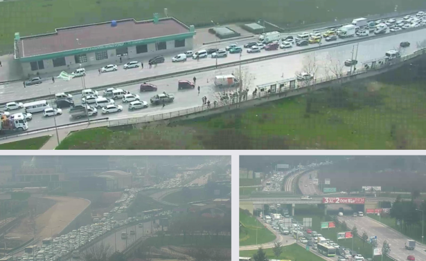 ACEMLERDE KORONAVİRÜS ÖNLEMİ ATEŞ ÖLÇME NEDENİYLE TRAFİK