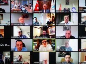 BTSO BAŞKANI İBRAHİM BURKAY VE BOSBİR VİDEOKONFERANS TOPLANTISI