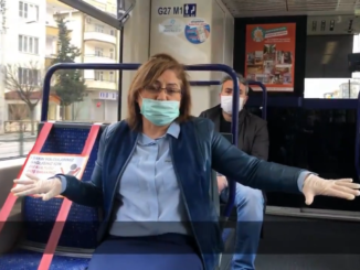 GAZİANTEP BÜYÜKŞEHİR BELEDİYE BAŞKANI FATMA ŞAHİN VE TOPLU ULAŞIMDA SOSYAL MESAFE