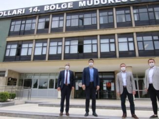 KARAYOLLARI BÖLGE MÜDÜRÜ ÖMER GÜZEL ZiYARETi MUSTAFA ANDIÇ ATiLLA ÖDÜNÇ iBRAHiM CEM OFLAZ