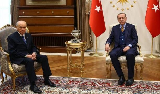CUMHURBAŞKANI RECEP TAYYİP ERDOĞAN VE MHP GENEL BAŞKANI DEVLET BAHÇELİ